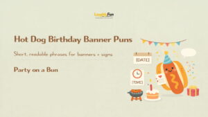 Banner-friendly short puns