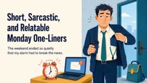 Short, Sarcastic, and Relatable Monday One-Liners