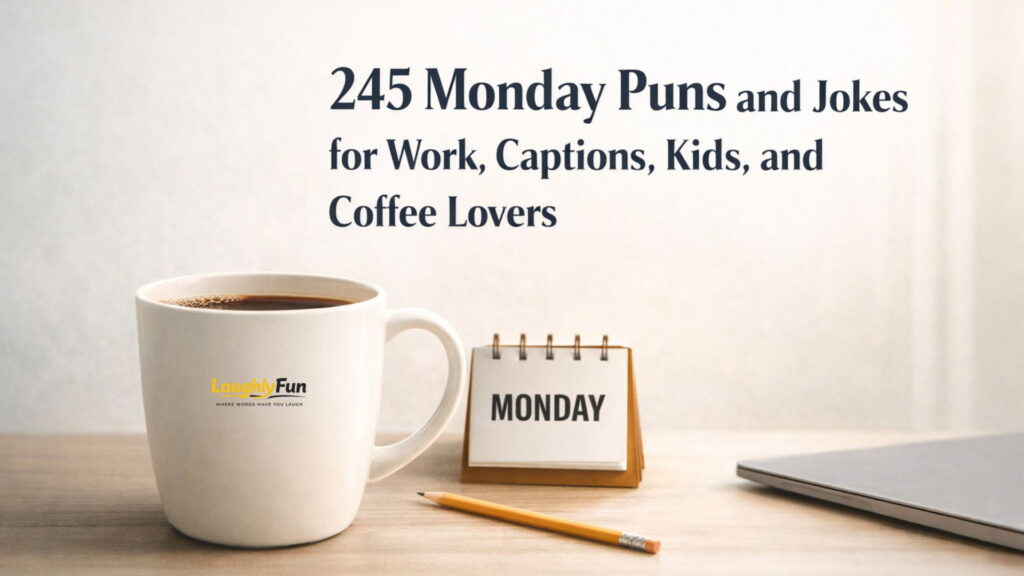 245 Monday Puns and Jokes for Work, Captions, Kids, and Coffee Lovers