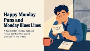 Happy Monday Puns and Monday Blues Lines