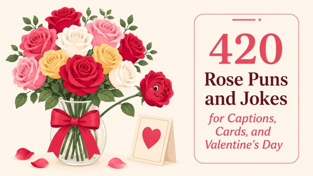 420 Rose Puns and Jokes for Captions, Cards, and Valentine’s Day