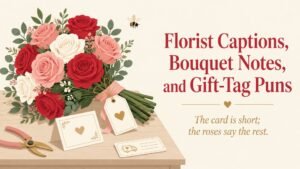 Florist Captions, Bouquet Notes, and Gift-Tag Puns