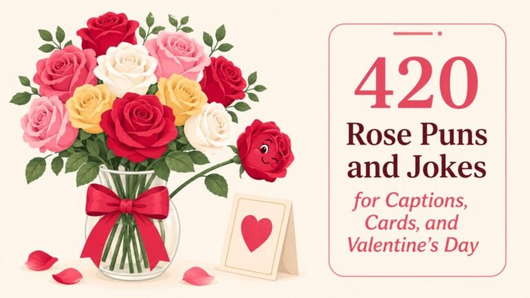 420 Rose Puns and Jokes for Captions, Cards, and Valentine’s Day
