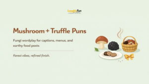 Mushroom + Truffle Puns (Fungi Wordplay Theme Pack)