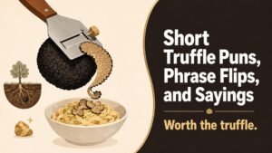 Short Truffle Puns, Phrase Flips, and Sayings