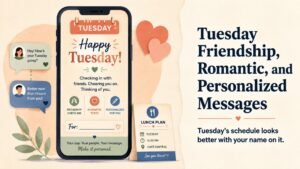 Tuesday Friendship, Romantic, and Personalized Messages