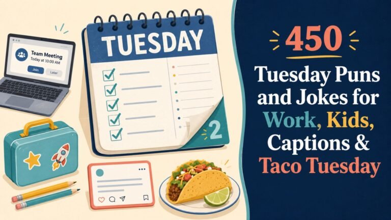 450 Tuesday Puns and Jokes for Work, Kids, Captions & Taco Tuesday