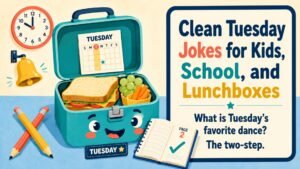 Clean Tuesday Jokes for Kids, School, and Lunchboxes
