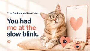Cute Cat Puns and Love Lines