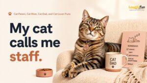 Cat Parent, Cat Mom, Cat Dad, and Cat Lover Puns