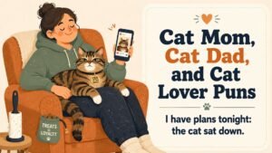 Cat Mom, Cat Dad, and Cat Lover Puns