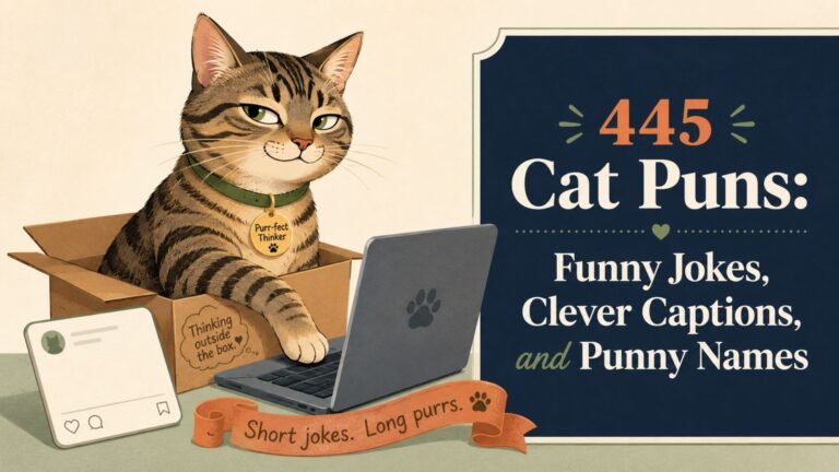 445 Best Cat Puns, Jokes, Captions, and Punny Cat Names