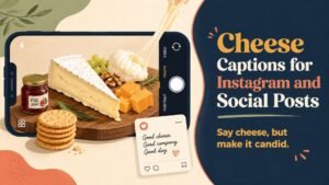 Cheese Captions for Instagram and Social Posts