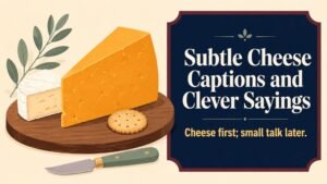 Subtle Cheese Captions and Clever Sayings