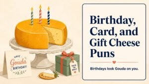 Birthday, Card, and Gift Cheese Puns