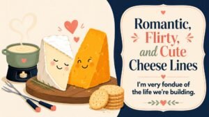 Romantic, Flirty, and Cute Cheese Lines