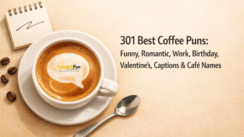 301 Best Coffee Puns: Funny, Romantic, Work, Birthday, Valentine’s, Captions & Café Names