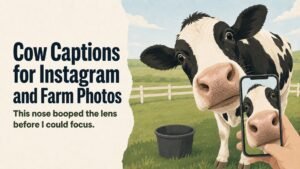 Cow Captions for Instagram and Farm Photos
