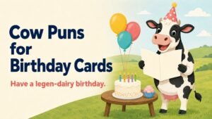Cow Puns for Birthday Cards