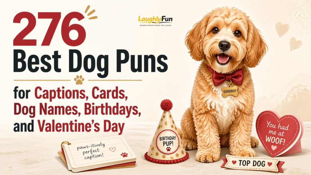276 Best Dog Puns for Captions, Cards, Dog Names, Birthdays, and Valentine’s Day