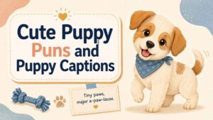 Cute Puppy Puns and Puppy Captions