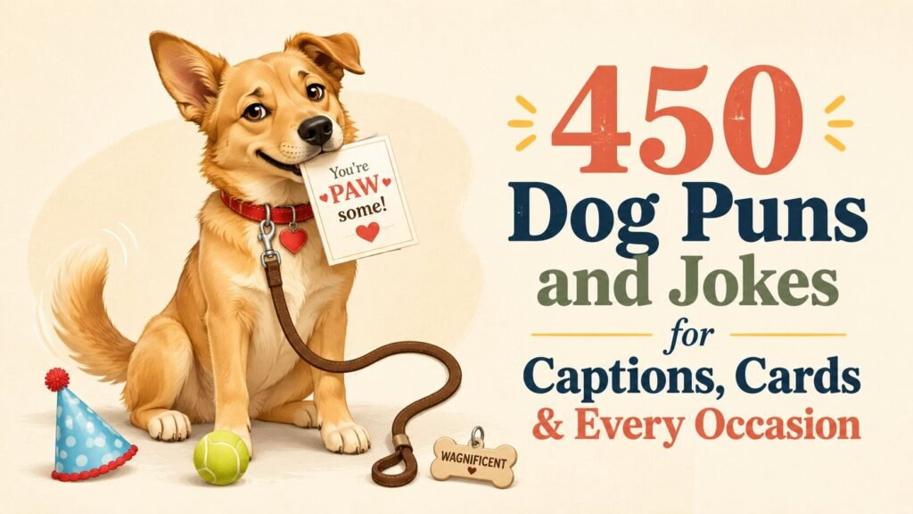 450 Dog Puns and Jokes for Captions, Cards & Every Occasion