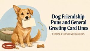 Dog Card PunsDog Friendship Puns and General Greeting Card Lines
