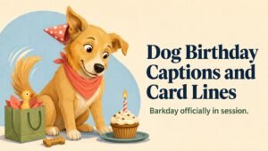 Dog Birthday PunsDog Birthday Captions and Card Lines