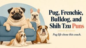 Pug, Frenchie, Bulldog, and Shih Tzu Puns