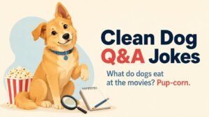 Clean Dog Jokes for Kids and FamiliesClean Dog Q&A Jokes