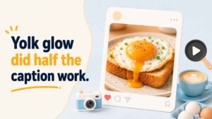 Egg Captions for Social Media