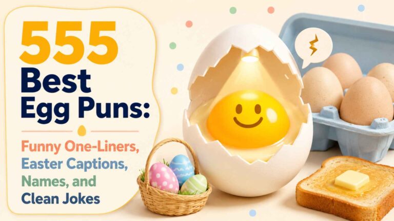 555 Best Egg Puns: Funny One-Liners, Easter Captions, Names, and Clean Jokes
