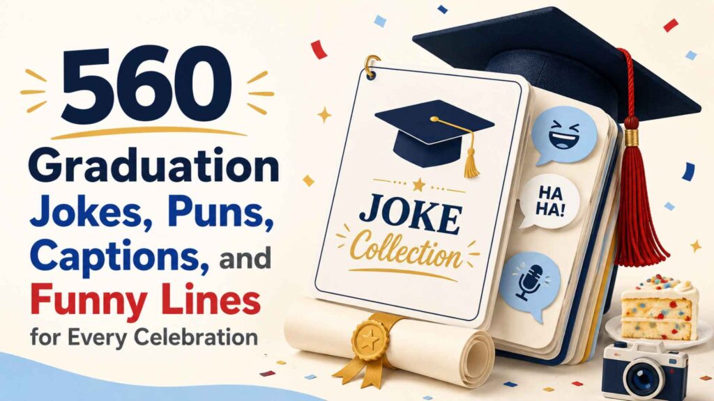 560 Graduation Jokes, Puns, Captions, and Funny Lines for Every Celebration