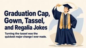 Graduation Cap, Gown, Tassel, and Regalia Jokes