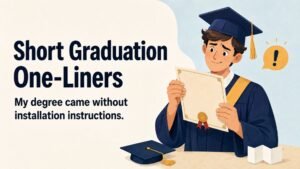 Short Graduation One-Liners
