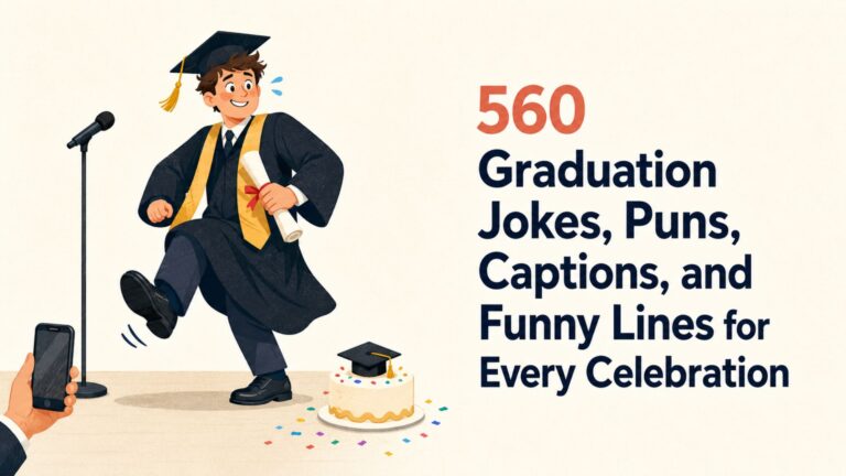560 Graduation Jokes, Puns, Captions, and Funny Lines for Every Celebration