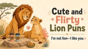 Cute and Flirty Lion Puns