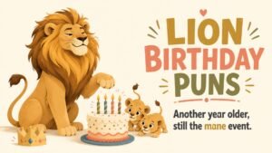 Lion Birthday Puns