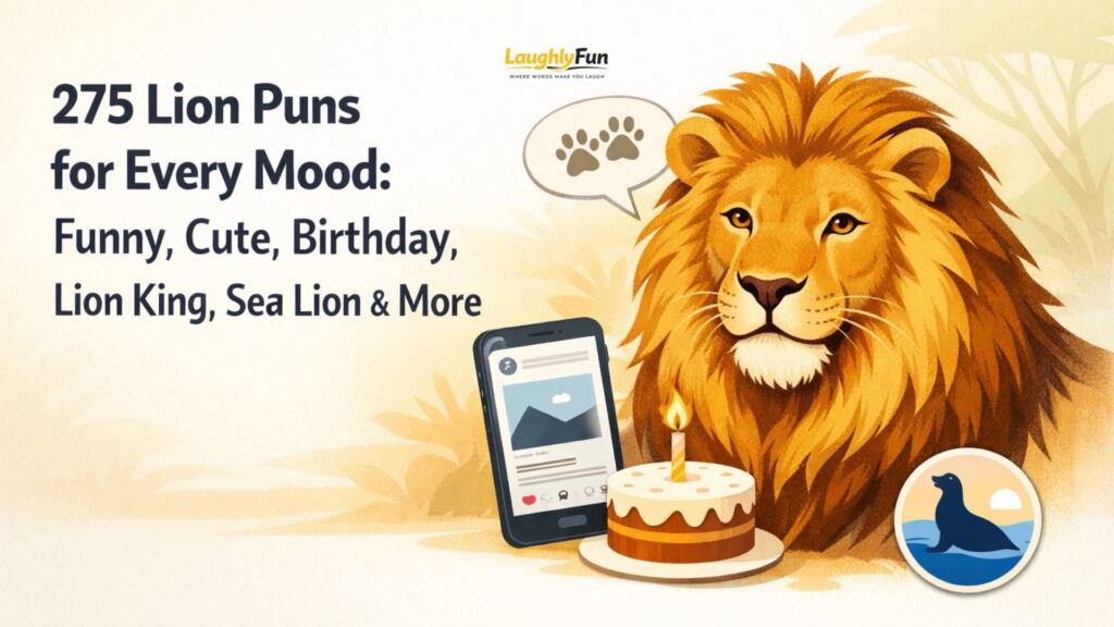 275 Lion Puns for Every Mood: Funny, Cute, Birthday, Lion King, Sea Lion & More