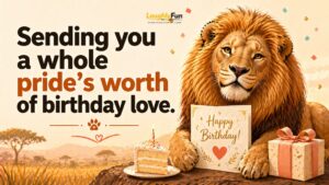Lion Birthday Card Messages