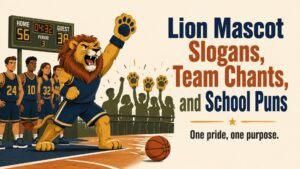 Lion Mascot Slogans, Team Chants, and School Puns