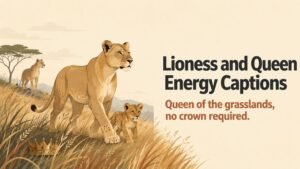 Lioness and Queen Energy Captions