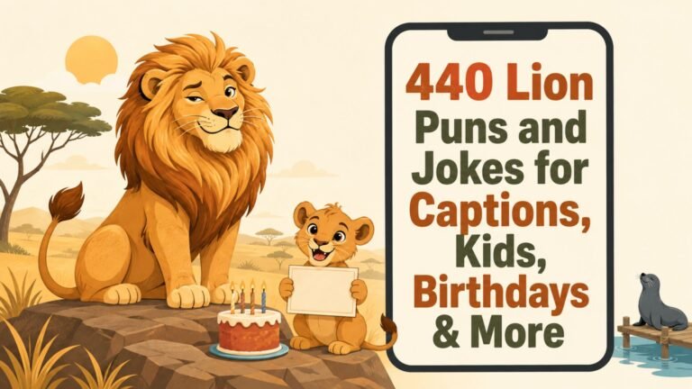 440 Lion Puns and Jokes for Captions, Kids, Birthdays & More