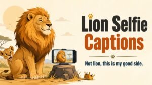 Lion Selfie Captions