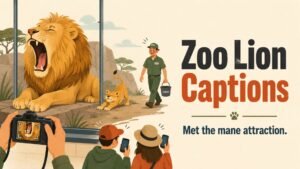 Zoo Lion Captions