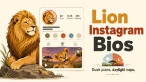 Lion Instagram Bios