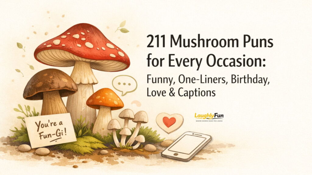 211 Mushroom Puns for Every Occasion: Funny, One-Liners, Birthday, Love & Captions