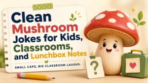 Clean Mushroom Jokes for Kids, Classrooms, and Lunchbox Notes