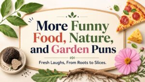 More Funny Food, Nature, and Garden Puns