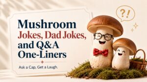 Mushroom Jokes, Dad Jokes, and Q&A One-Liners